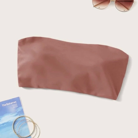 👙 2 for $15 👙 SHEIN bandeau lace up bikini top - Picture 1 of 4